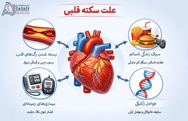 علت سکته قلبی